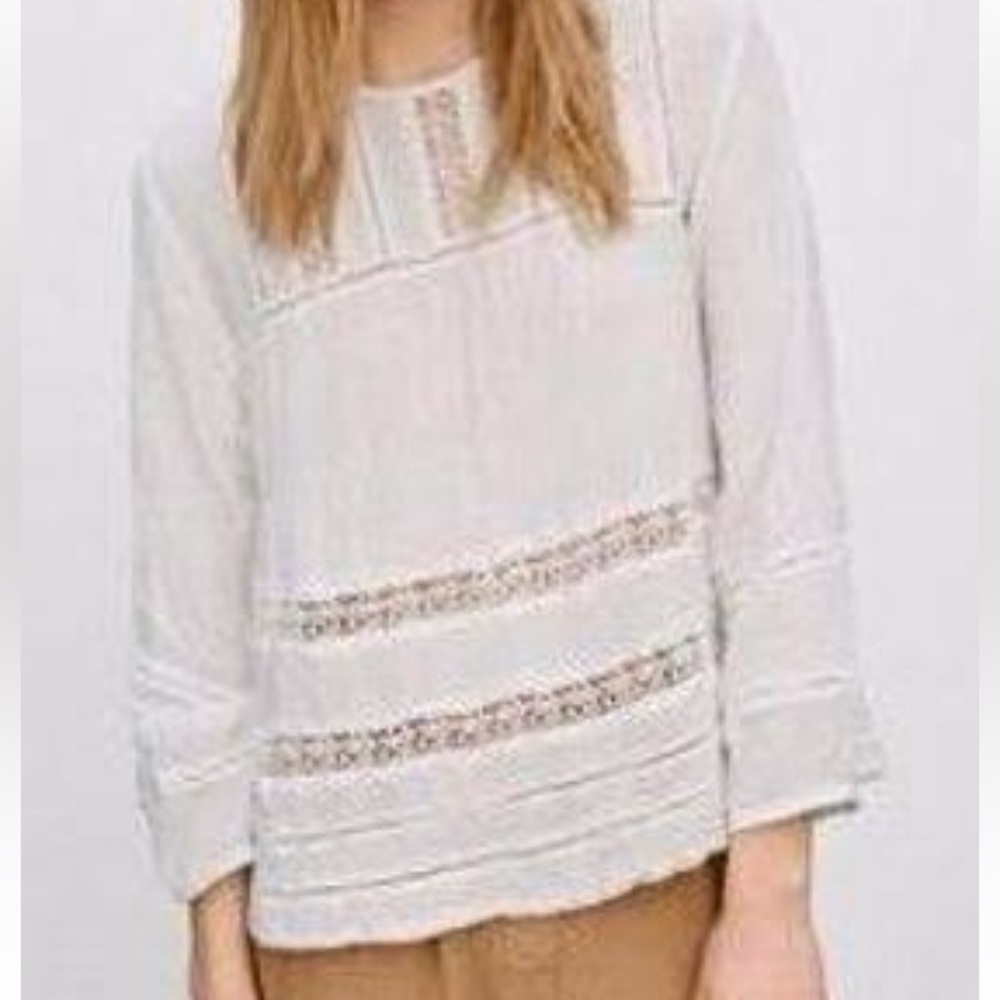 Aritzia Wilfred white boho flowy blouse sz S Host pick! Jun1❤️